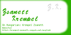 zsanett krempel business card